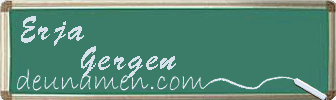 Erja Gergen Visitenkarte